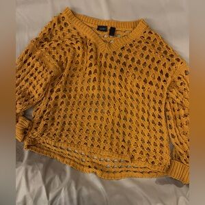 Daytrip Mustard V-Neck Sweater
